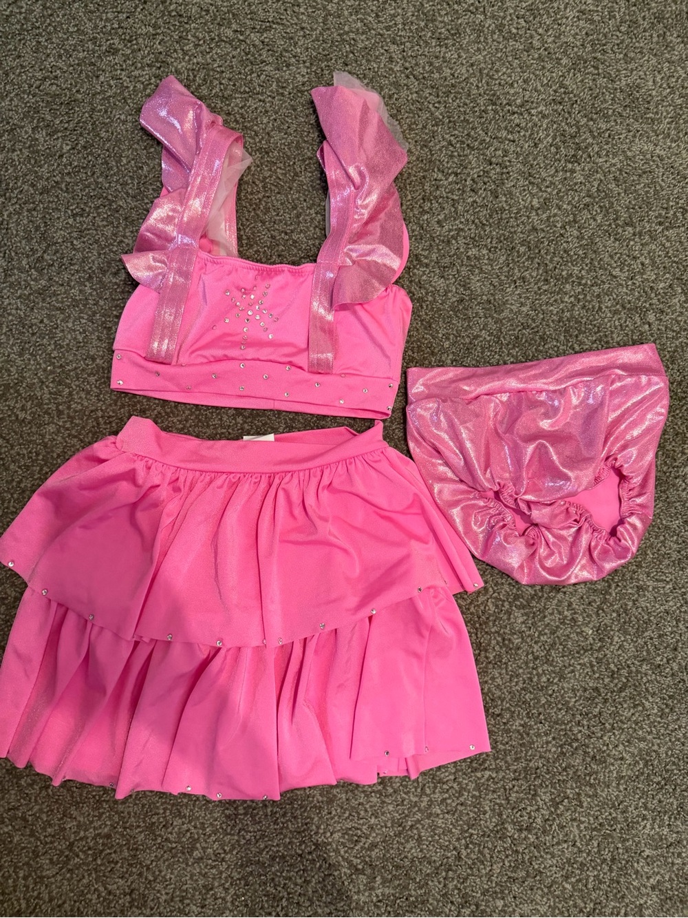 Kelle hot pink dance costume